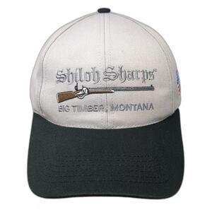 Graffiti Shiloh Sharps Big Timber Montana Gray Baseball Cap One Size Hat USA